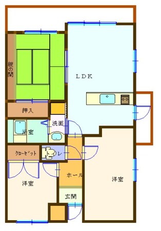 ハイツ以和貴の物件間取画像